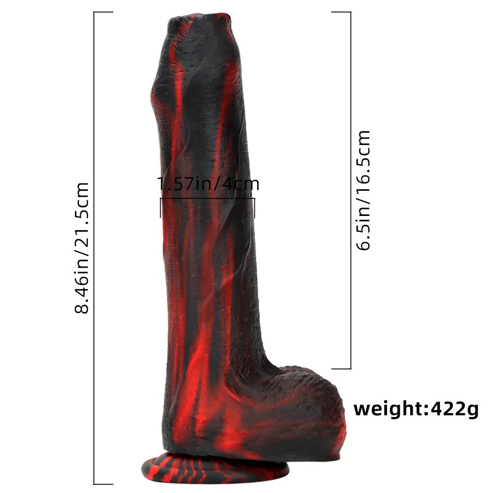 #3 realistic veined silicone dildo with suction cup base