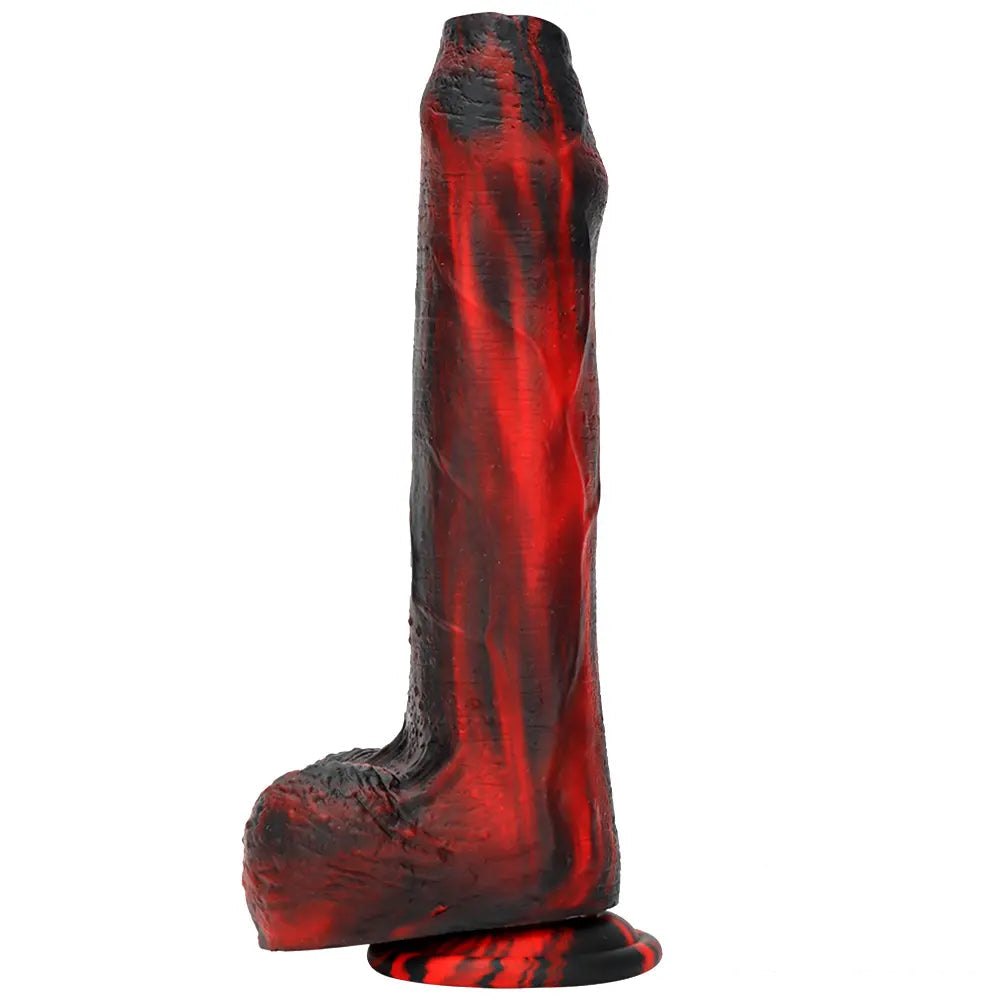 Realistic veined silicone dildo with suction cup base, photo 11
