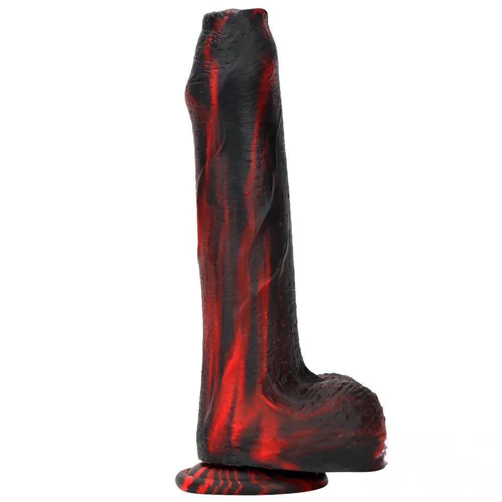 Realistic veined silicone dildo with suction cup base, photo 13