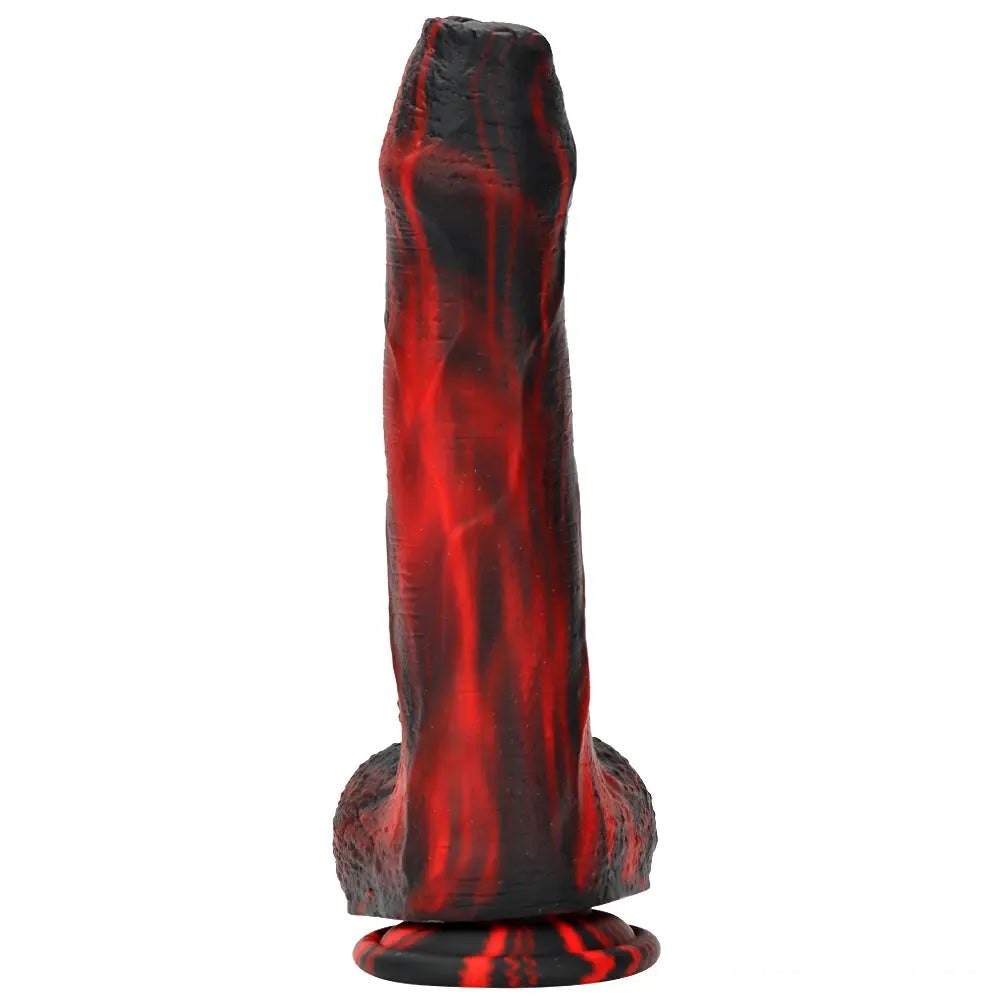 Realistic veined silicone dildo with suction cup base, photo 14