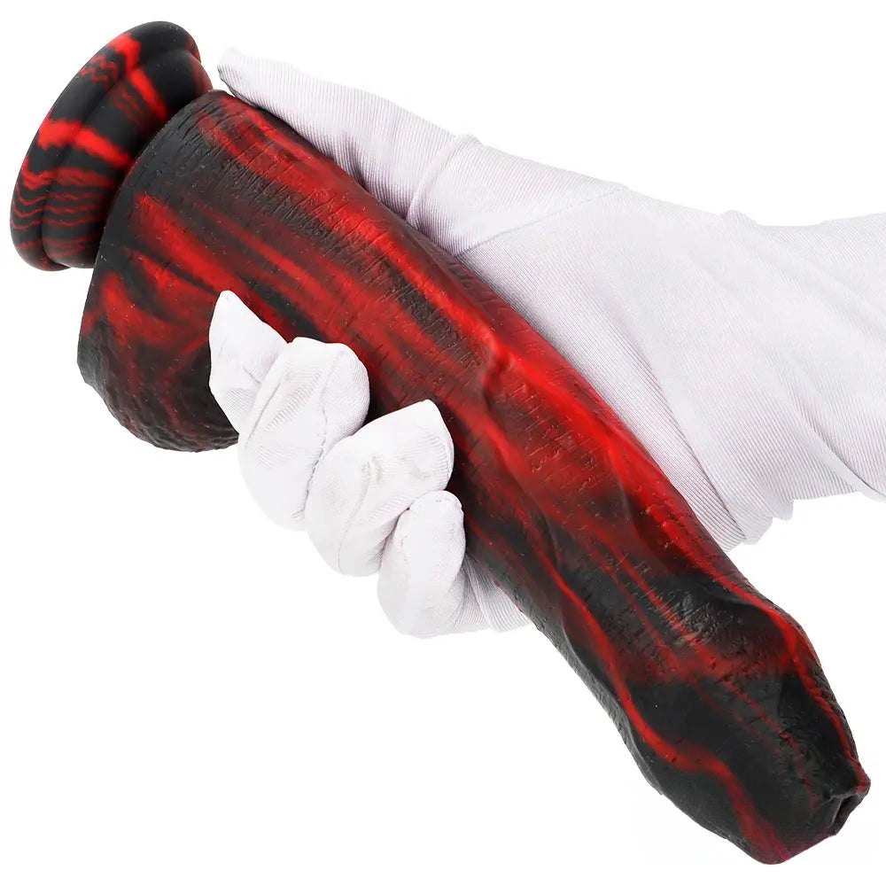 Realistic veined silicone dildo with suction cup base, photo 15