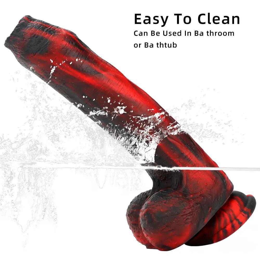 Realistic veined silicone dildo with suction cup base, photo 7