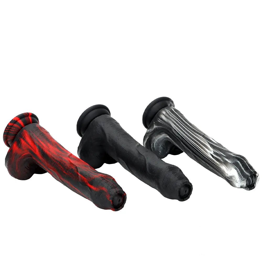 Realistic veined silicone dildo with suction cup base, photo 9