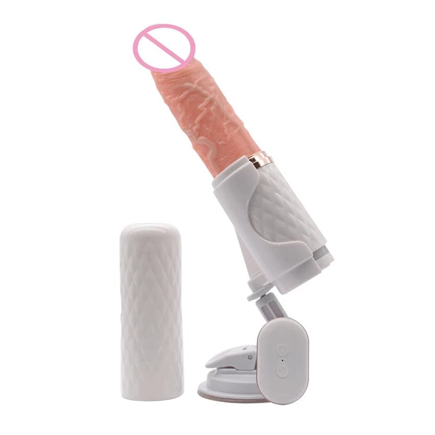 Realistic flesh tone veined silicone thrusting sex machine, photo 1