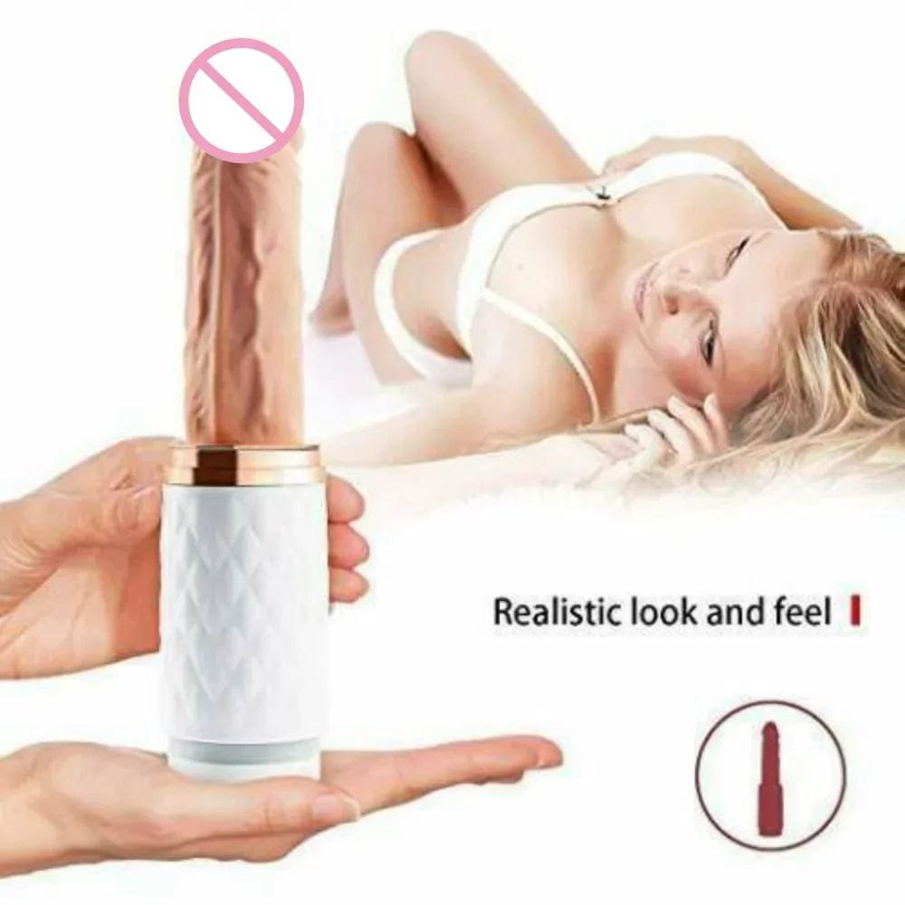 Realistic flesh tone veined silicone thrusting sex machine, photo 5