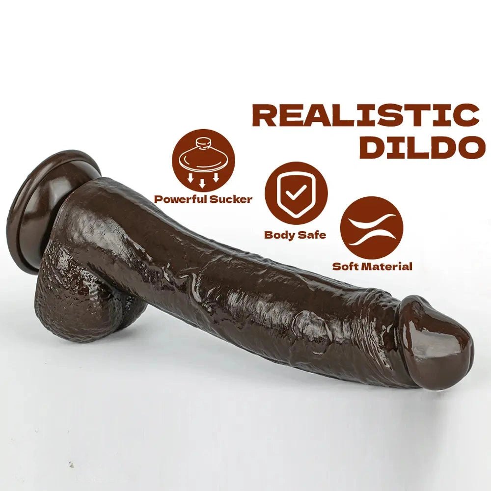 Veiny realistic pvc dildo, photo 11