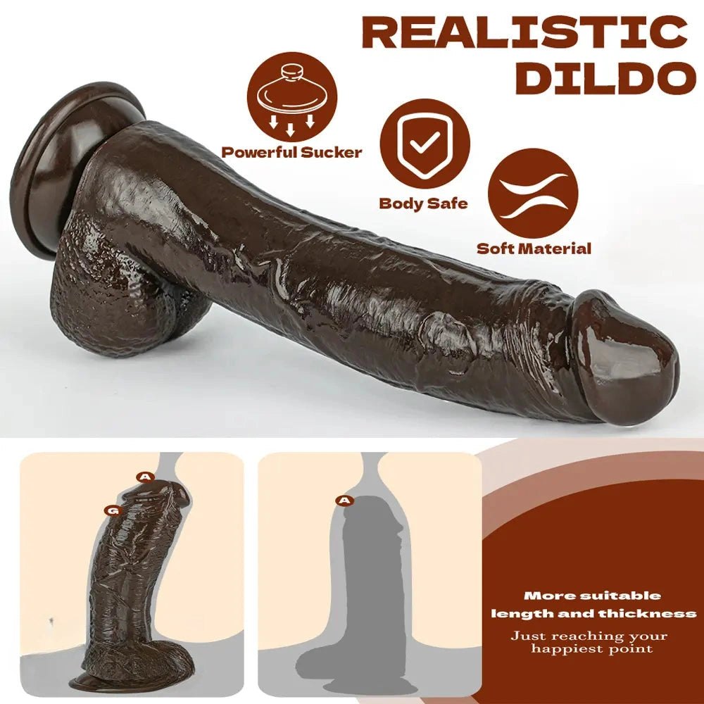 Veiny realistic pvc dildo, photo 8