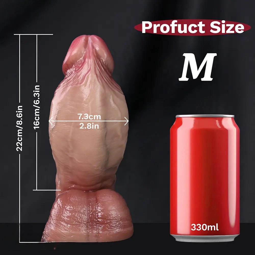 Flesh-toned veiny silicone realistic dildo, photo 13