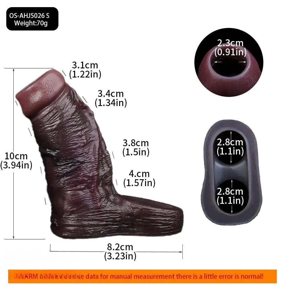 Coffee silicone realistic dildo, photo 13