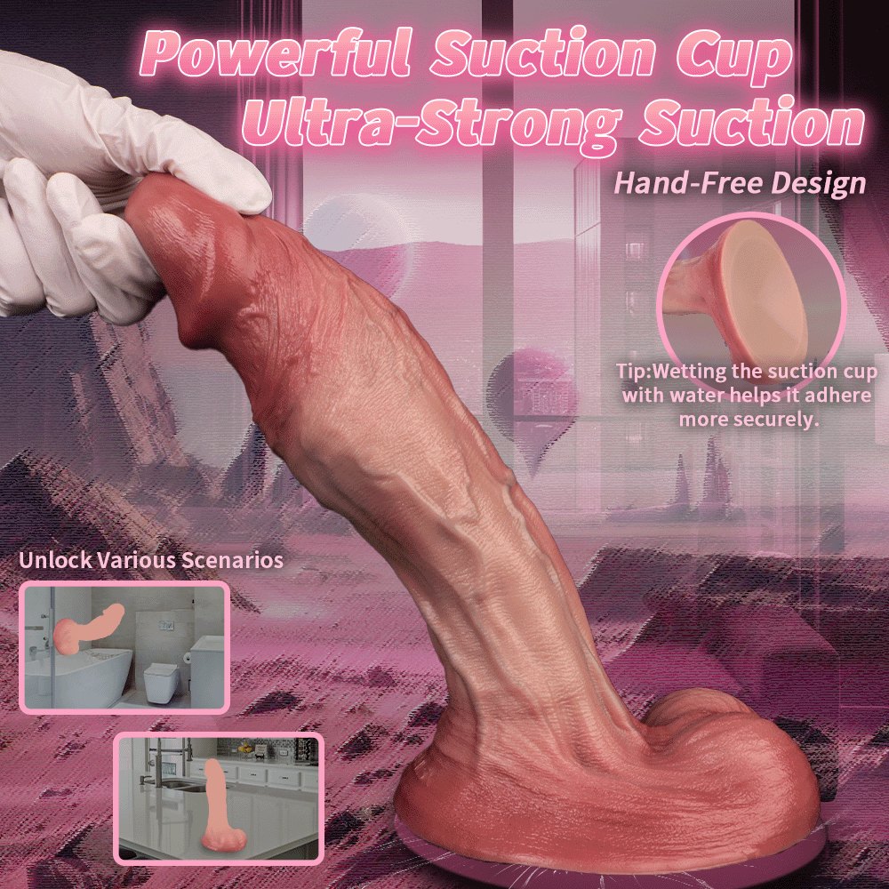 Flesh silicone suction cup dildo, photo 8