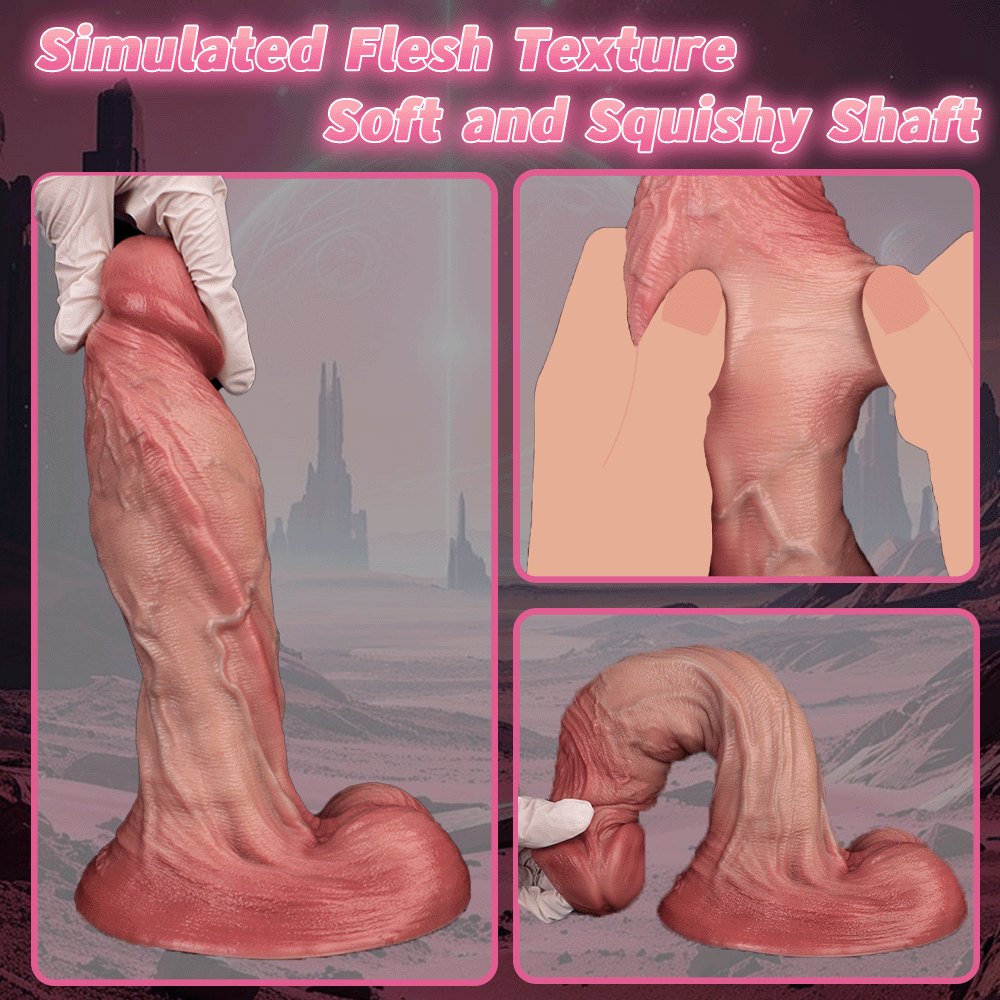 Flesh silicone suction cup dildo, photo 9
