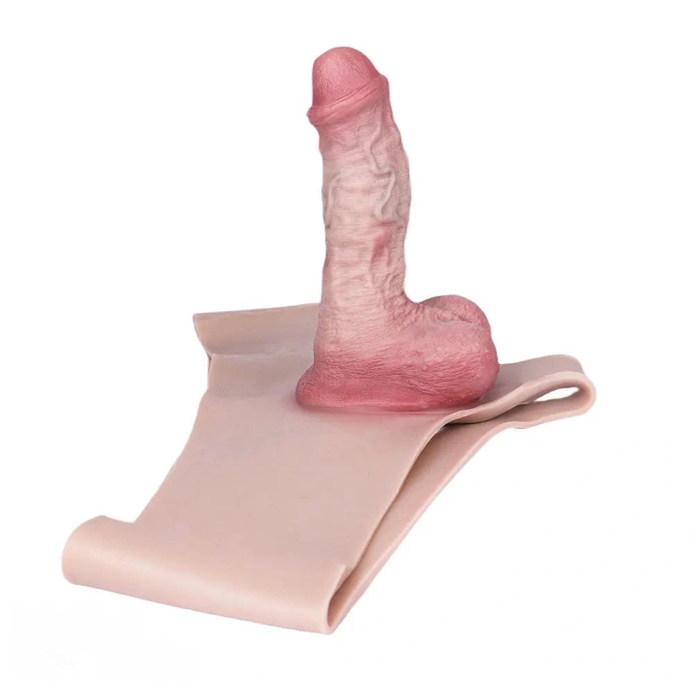 Flesh-toned veiny strap-on dildo pant, photo 13