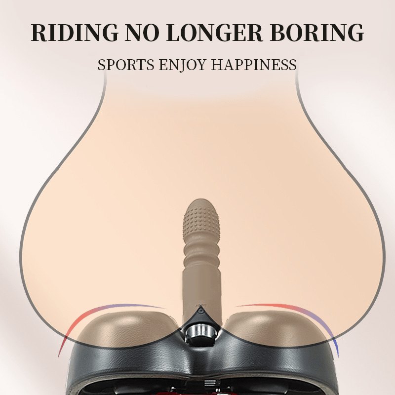 Black silicone bike saddle massager, photo 5