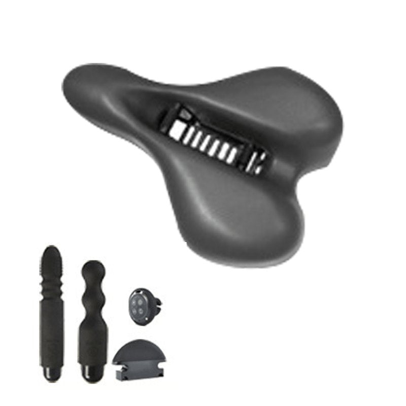Black silicone bike saddle massager, photo 7