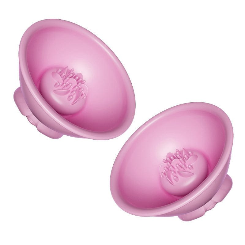 Pink vibrating breast massager cups with remote control, photo 6