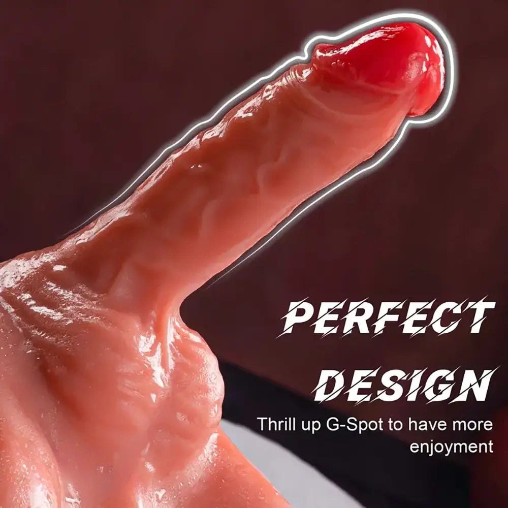 Flesh tone torso base vibrating dildo, photo 2