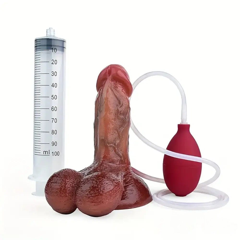 Flesh vibrating g-spot dildo, photo 1