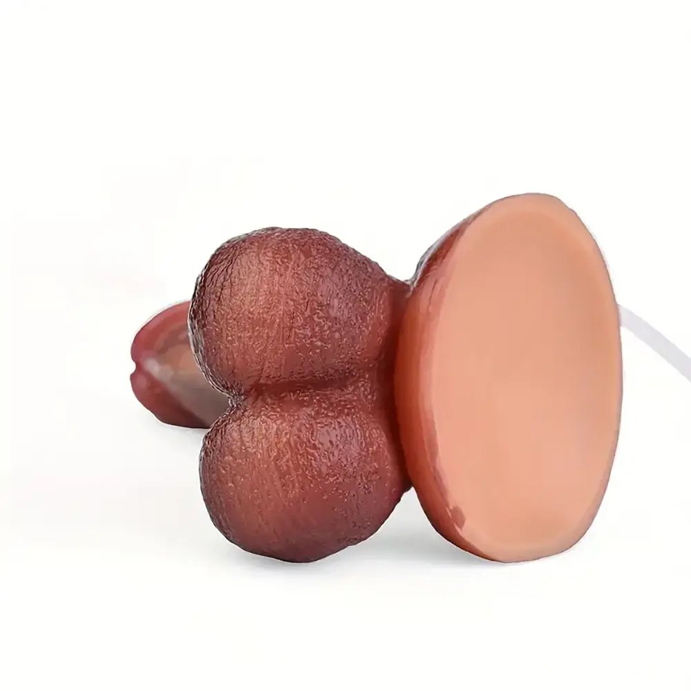 Flesh vibrating g-spot dildo, photo 6