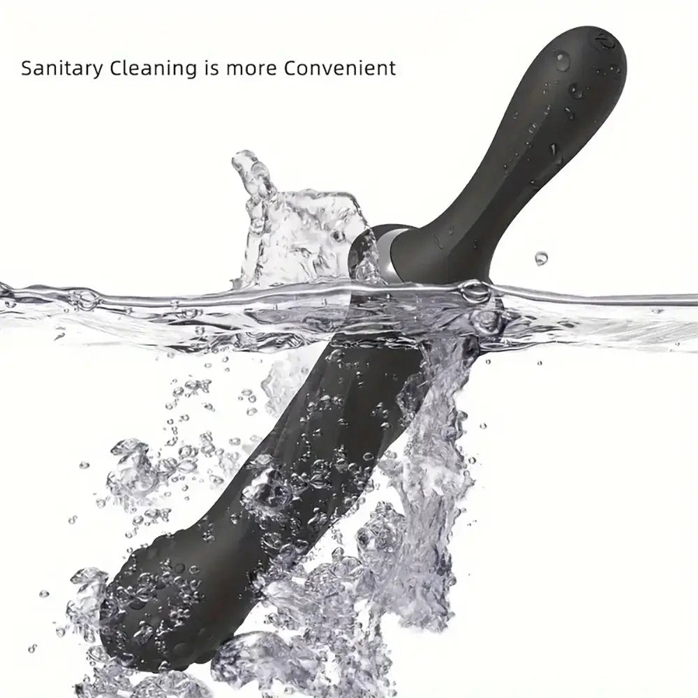 Vibrating silicone dildo with handle, photo 3