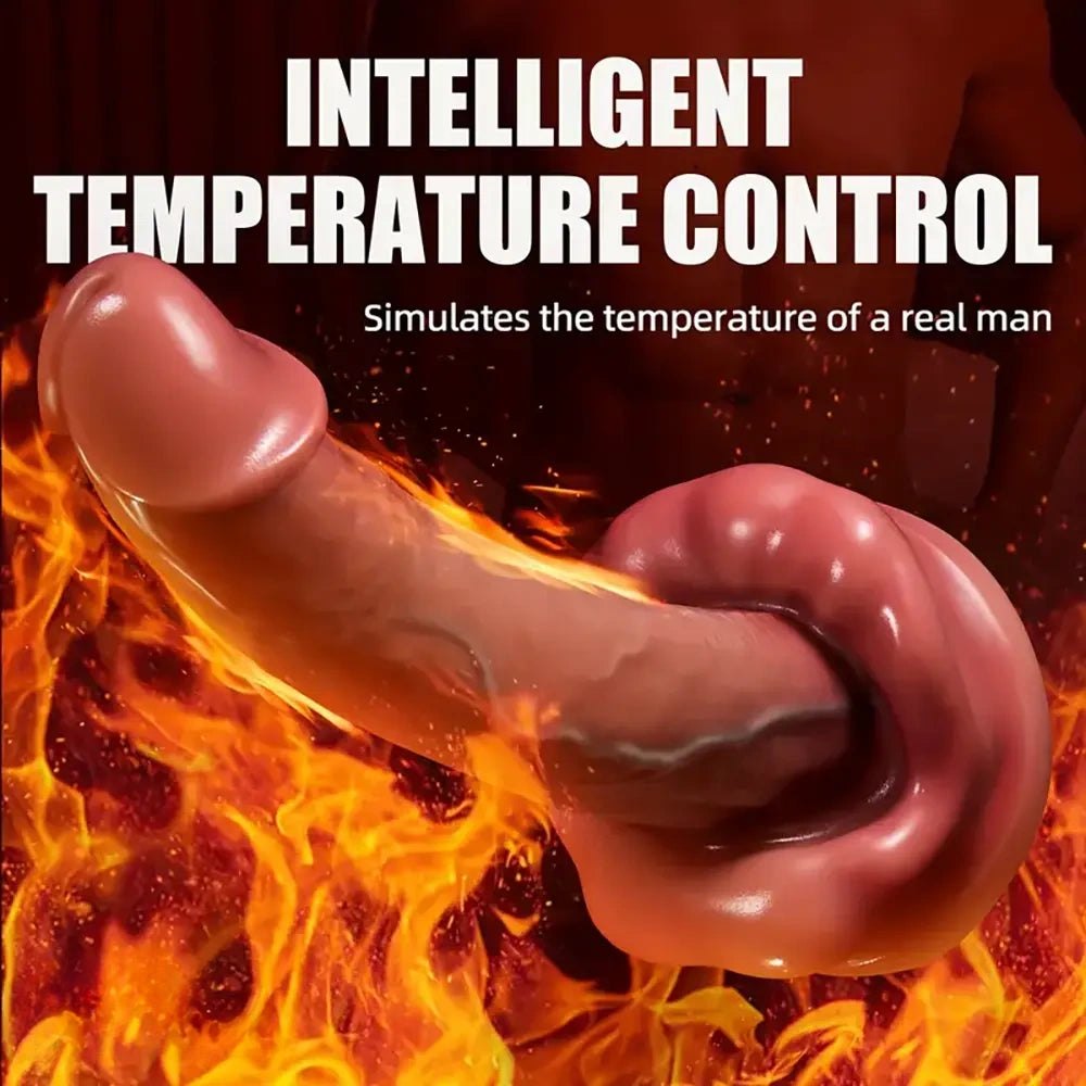 Flesh tone vibrating silicone dildo, photo 2