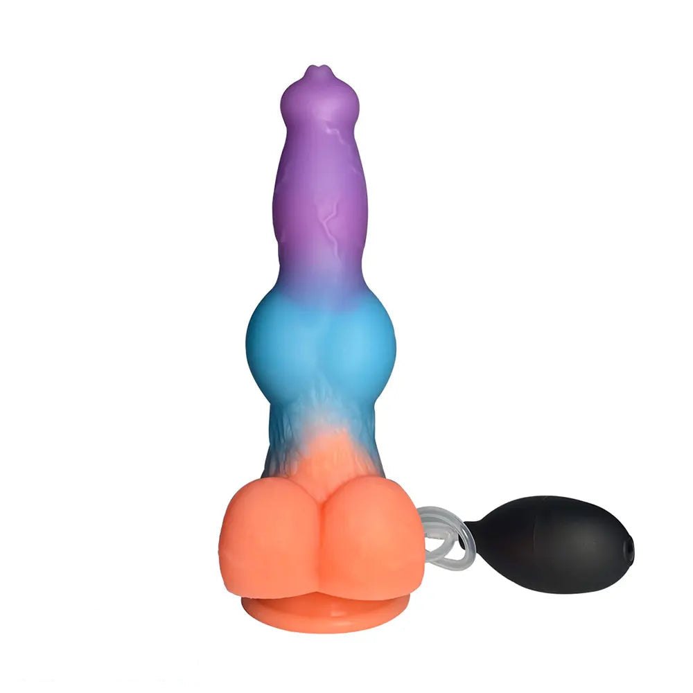 Mixed gradient vibrating knot dildo, photo 10