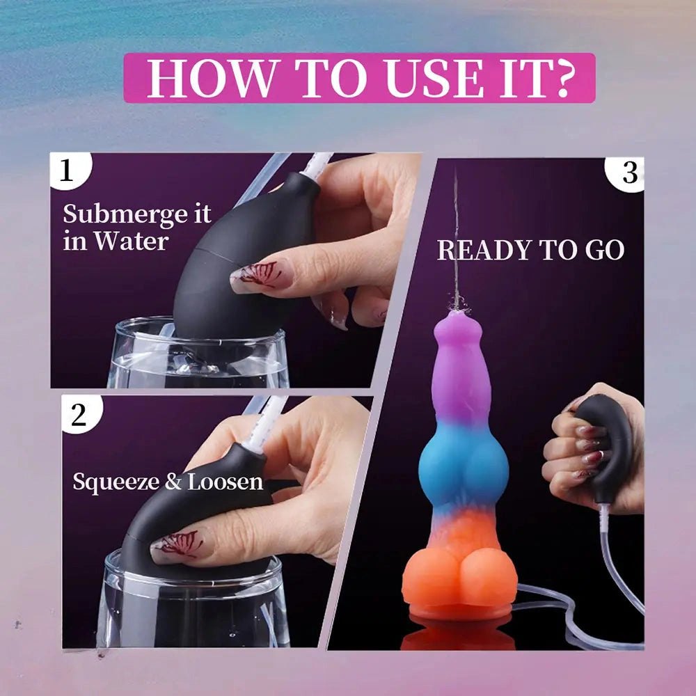 Mixed gradient vibrating knot dildo, photo 11