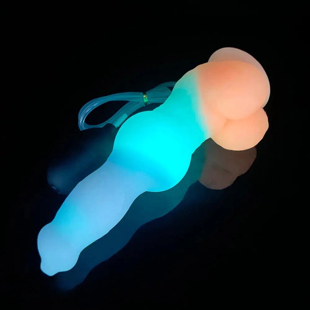 Mixed gradient vibrating knot dildo, photo 13