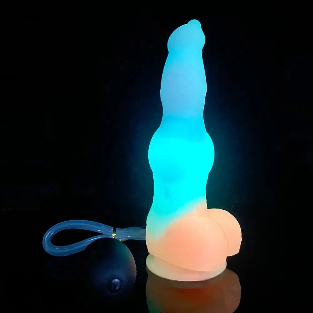 Mixed gradient vibrating knot dildo, photo 15
