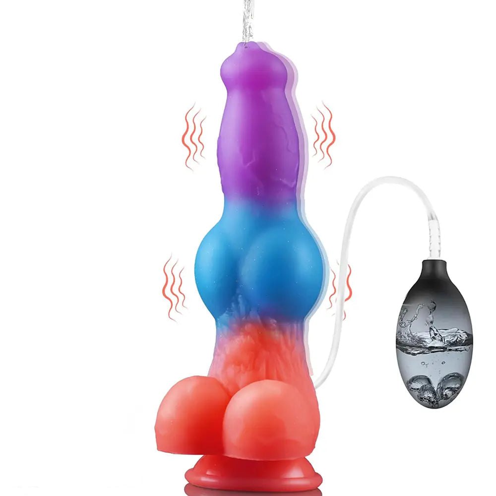 Mixed gradient vibrating knot dildo, photo 2