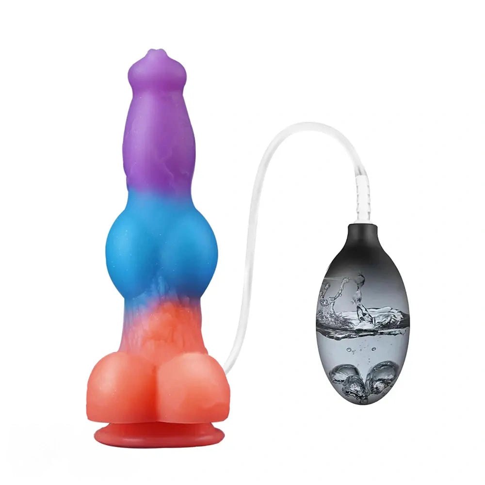 Mixed gradient vibrating knot dildo, photo 3