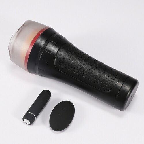 Black textured male masturbator cup, photo 2