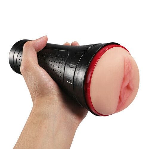 Black textured male masturbator cup, photo 5