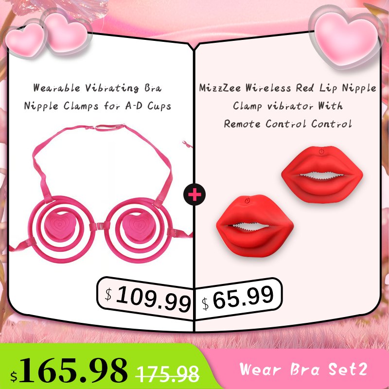 Wearable vibrating nipple clamp bra harness, photo 10