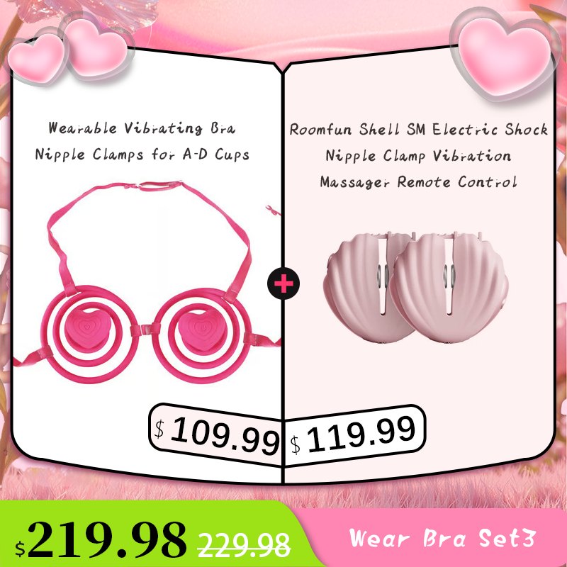 Wearable vibrating nipple clamp bra harness, photo 11