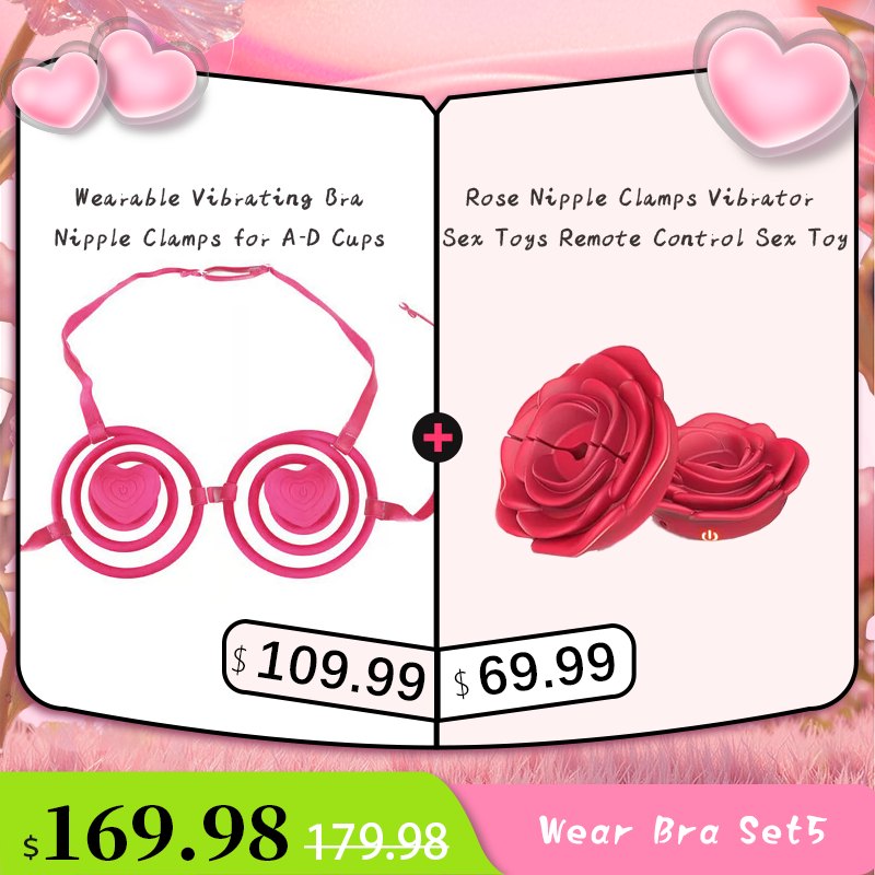 Wearable vibrating nipple clamp bra harness, photo 13