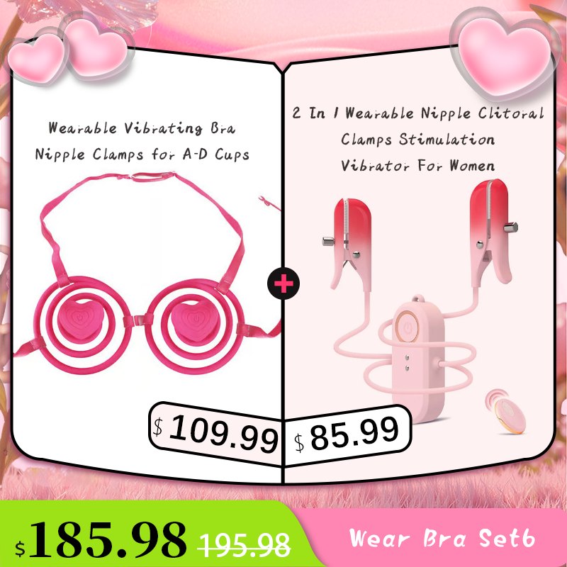 Wearable vibrating nipple clamp bra harness, photo 14