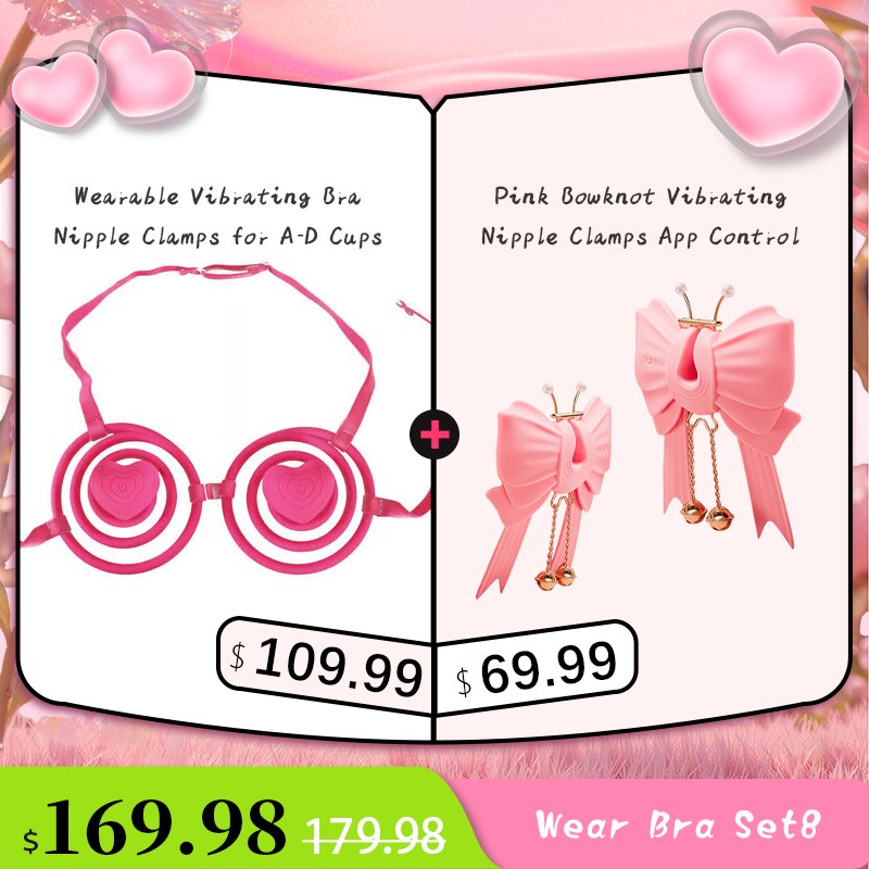 Wearable vibrating nipple clamp bra harness, photo 16