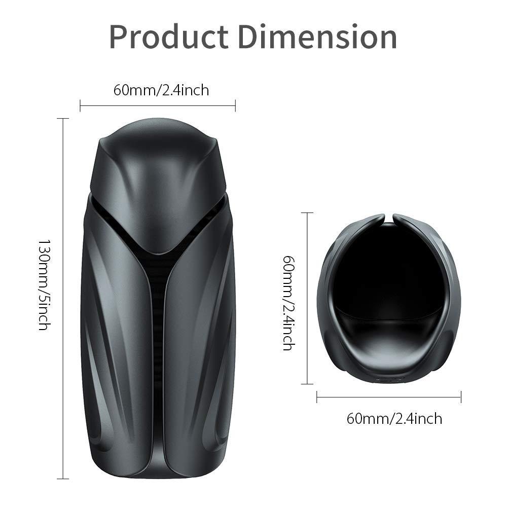 Vibrating penis sleeve ring with flip masturbator design, photo 2