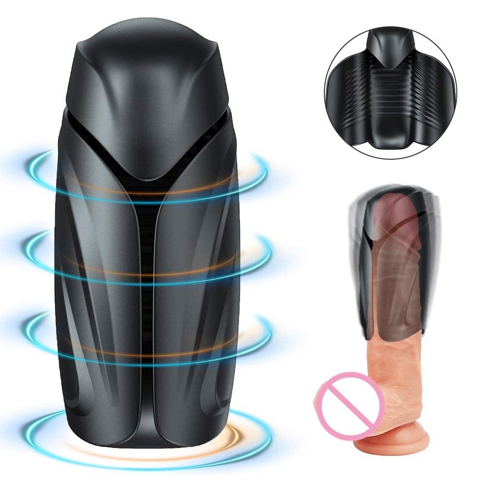 Vibrating penis sleeve ring with flip masturbator design, photo 5