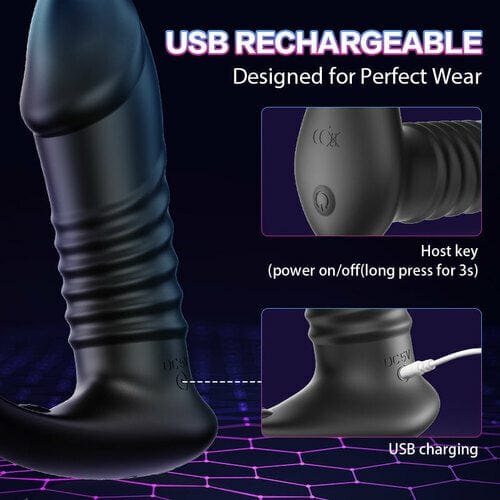 Silicone prostate massager cock ring, photo 3