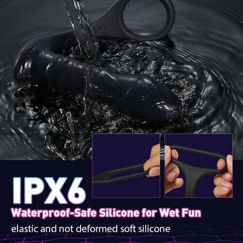 Silicone prostate massager cock ring, photo 6
