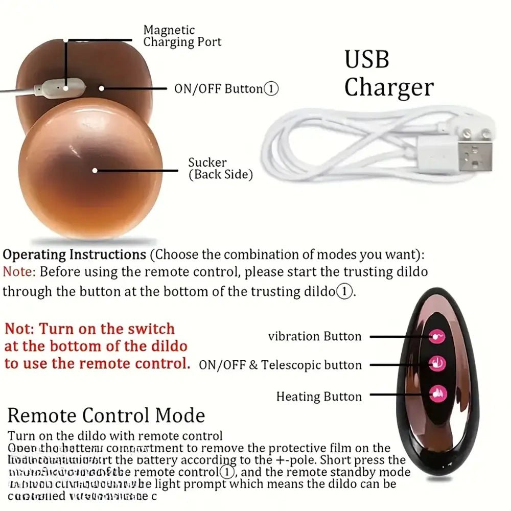 Flesh vibrating remote control dildo, photo 4