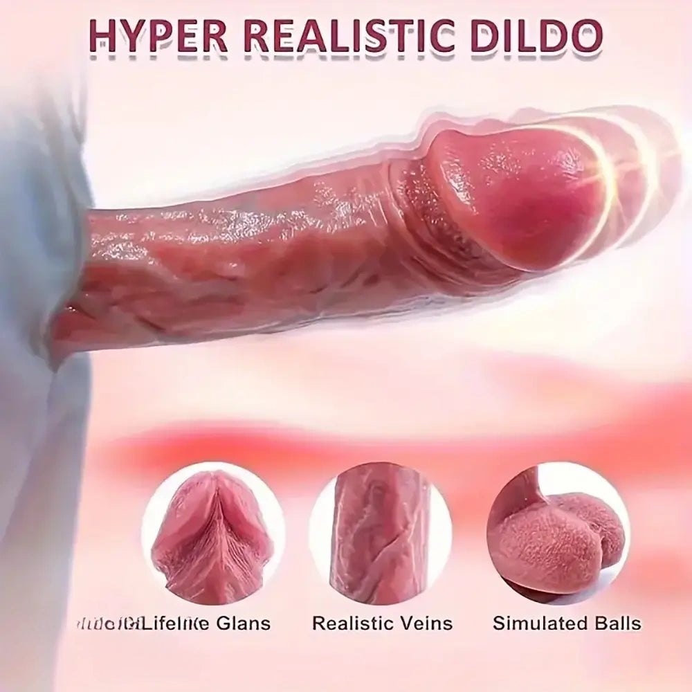 Flesh vibrating remote control dildo, photo 7