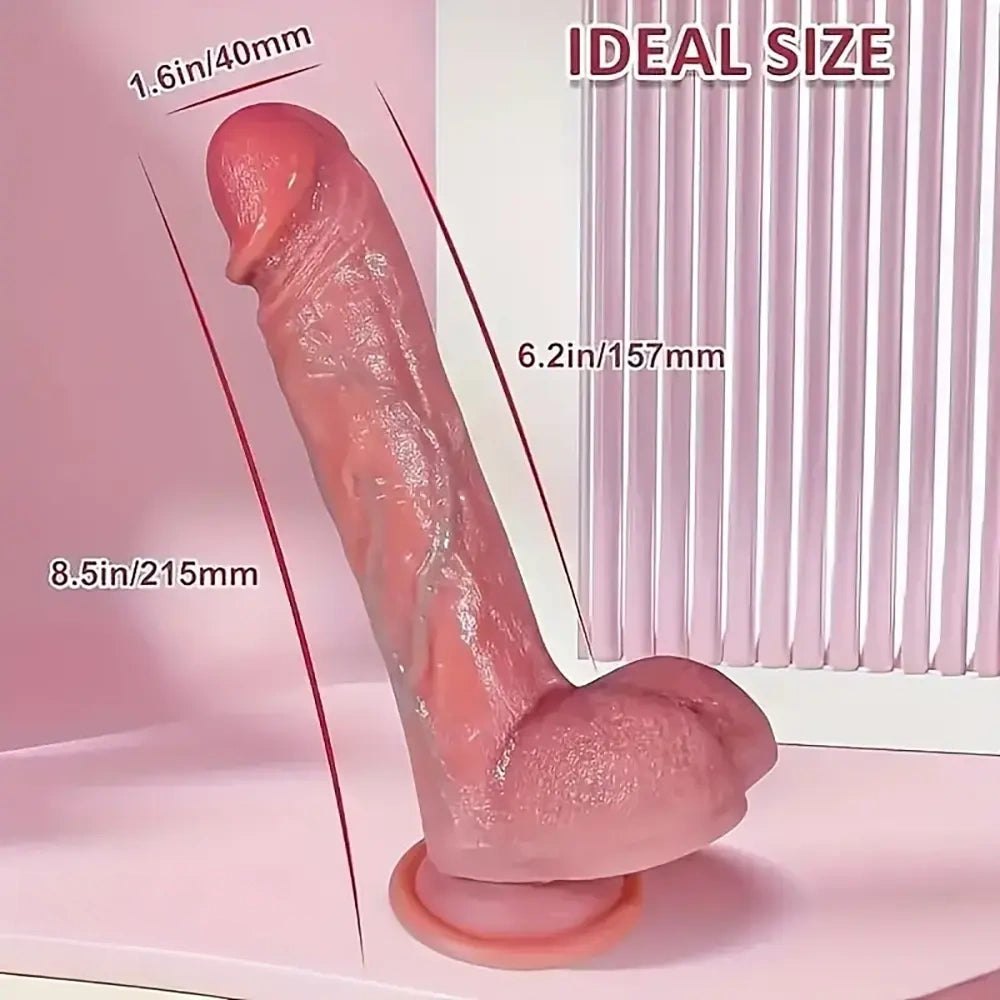 Flesh vibrating remote control dildo, photo 8