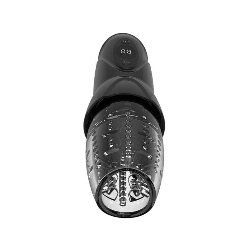 Black vibrating rotating male masturbator, photo 6