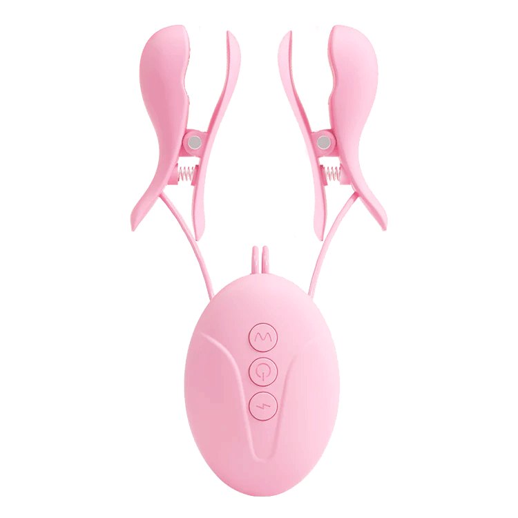 Pink silicone nipple spring clip clamps, photo 1