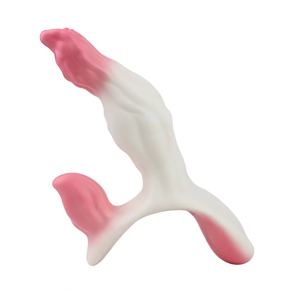 Forked wearable vibrating silicone dildo, photo 13