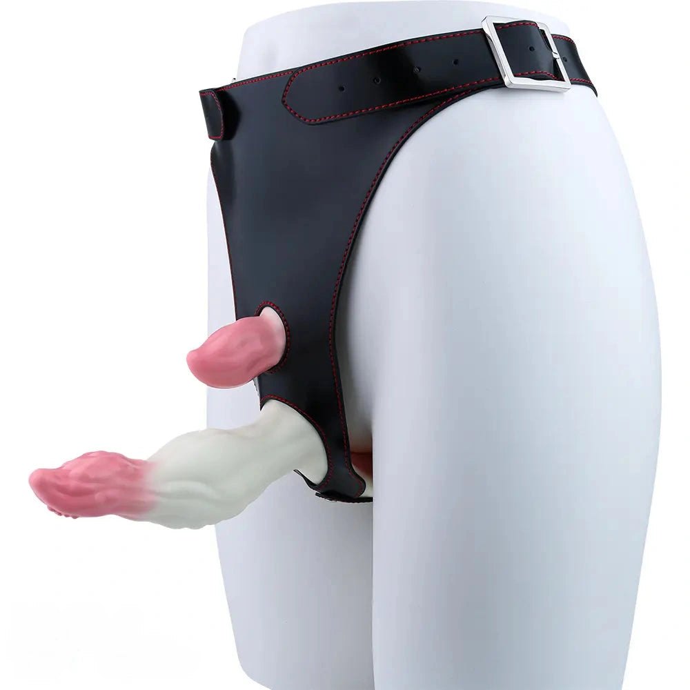 Forked wearable vibrating silicone dildo, photo 7