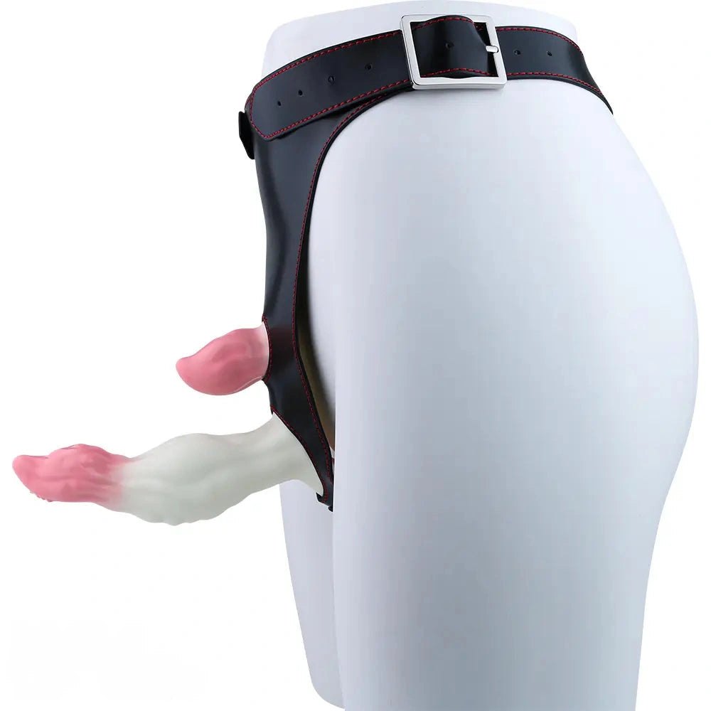 Forked wearable vibrating silicone dildo, photo 8