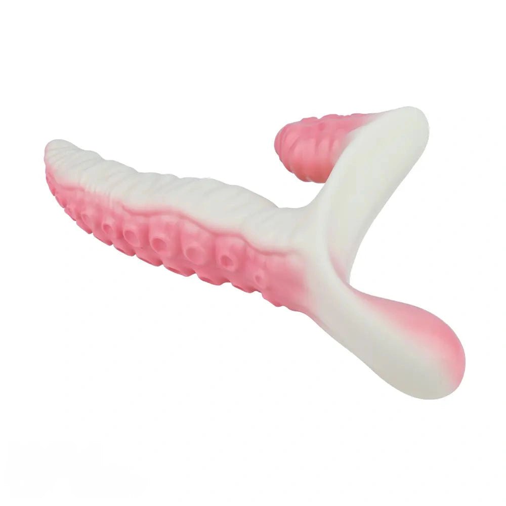 Mixed color vibrating tentacle strap-on dildo, photo 10